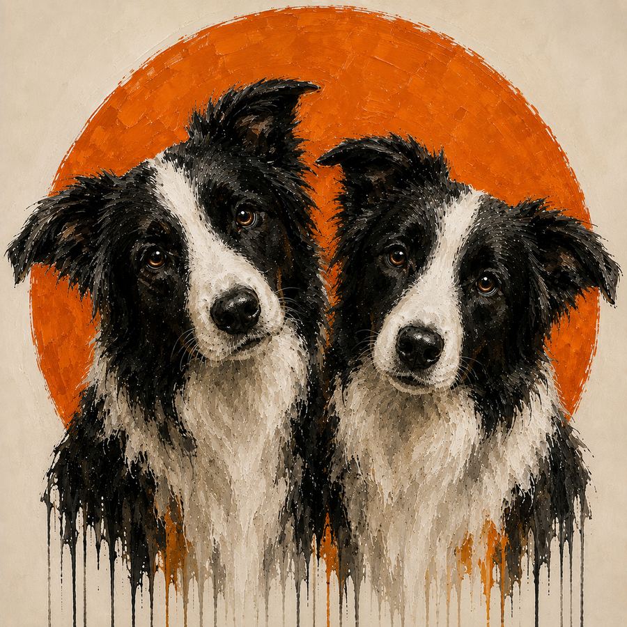 Border Collie portrait example