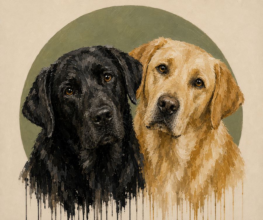 Labrador custom portrait