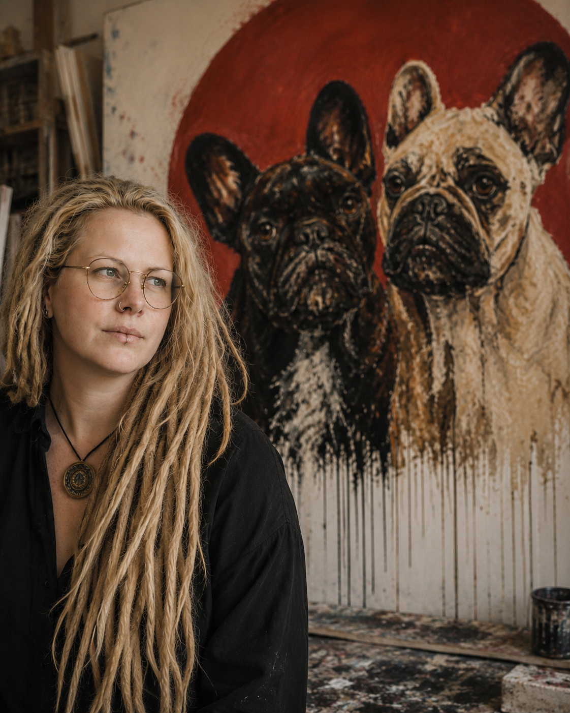 Leah Justyce in her studio